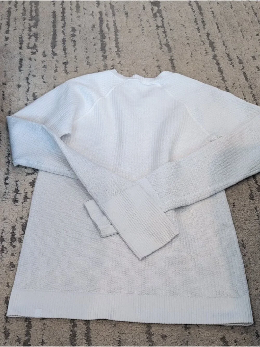 Lululemon Rest Less Pullover Bubble Dot White